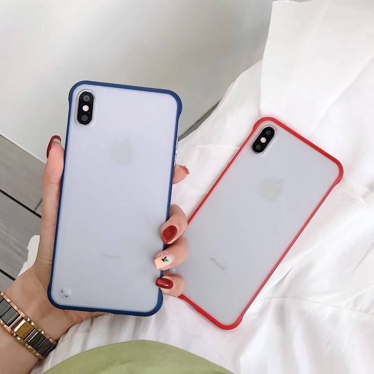 iPhone 11 MAX全系列 无边框手感 苹果系列手机 半包磨砂纯色保护套