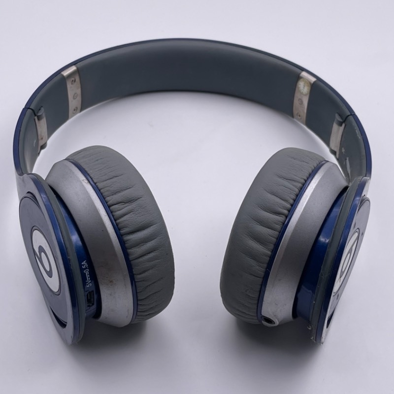 9新 beats wireless 蓝牙耳机  头戴式线控耳麦 深蓝色 编号k4613