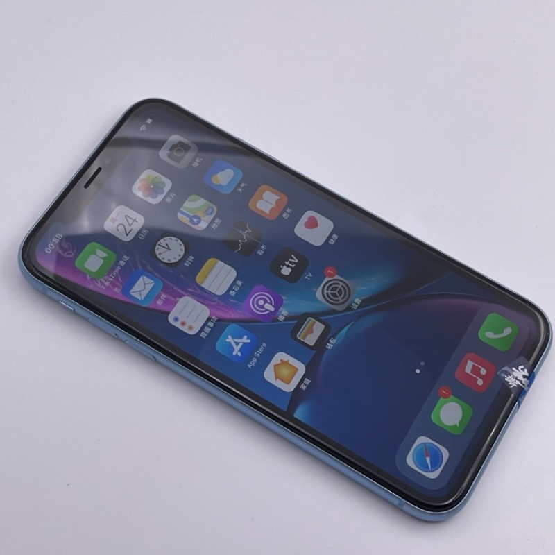 95新 苹果/iphone xr 128g 海外版 全网通4g 蓝色 编号9694