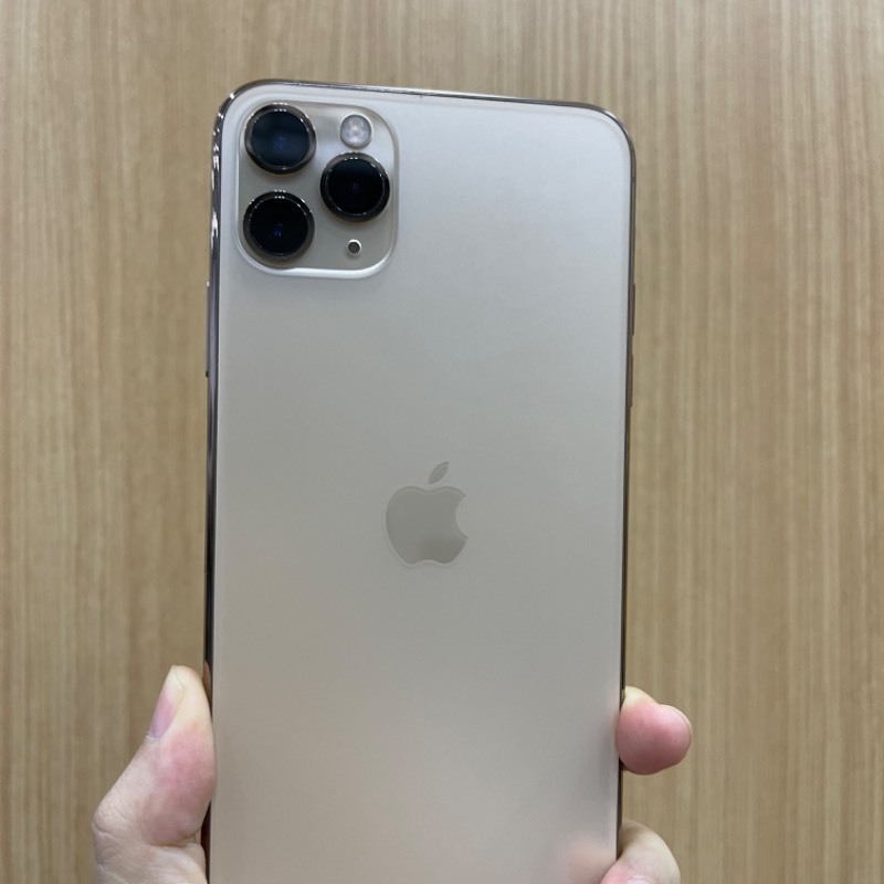 99新 蘋果/iphone 11 pro max 64gb 金色 黑解 編號9734