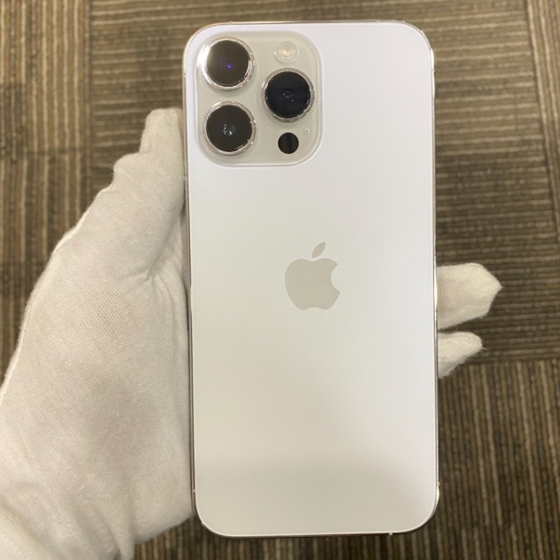 99新 苹果/iphone 14 pro max 256gb 银色 卡贴机(att) 编号5505