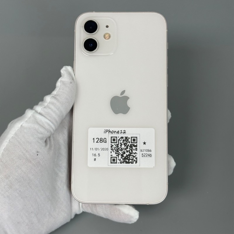 9新苹果/iPhone 12 128GB 白色国行双卡编号2246-爱锋贝机蜂优品