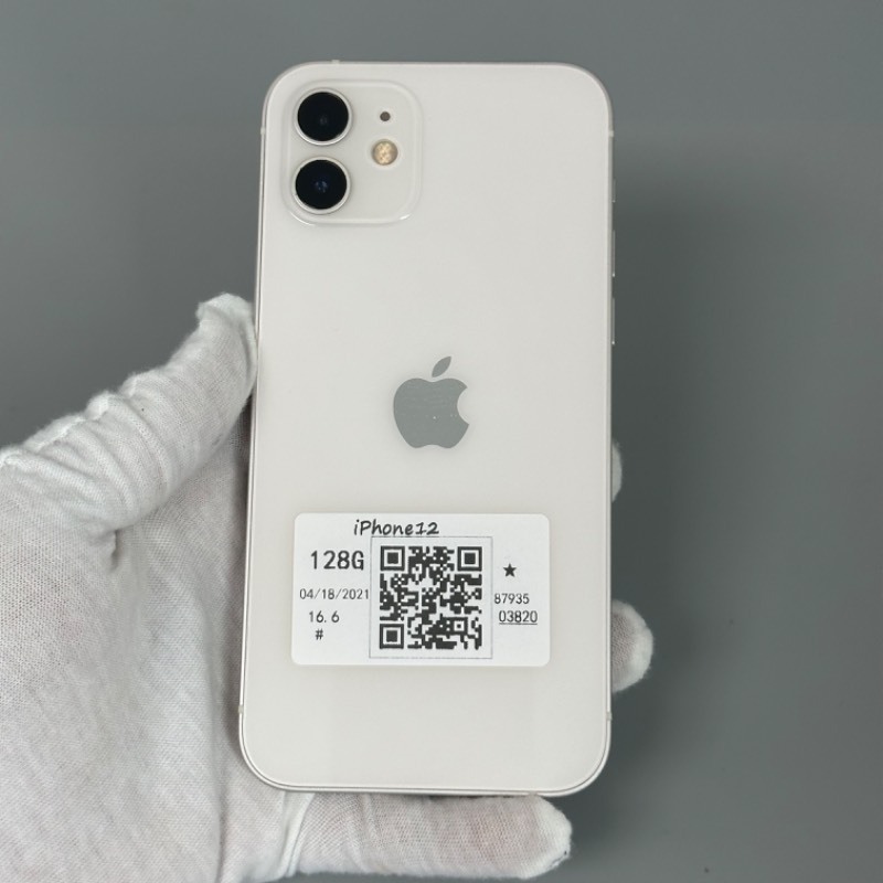 99新苹果/iPhone 12 128GB 白色国行双卡编号3820-爱锋贝机蜂优品