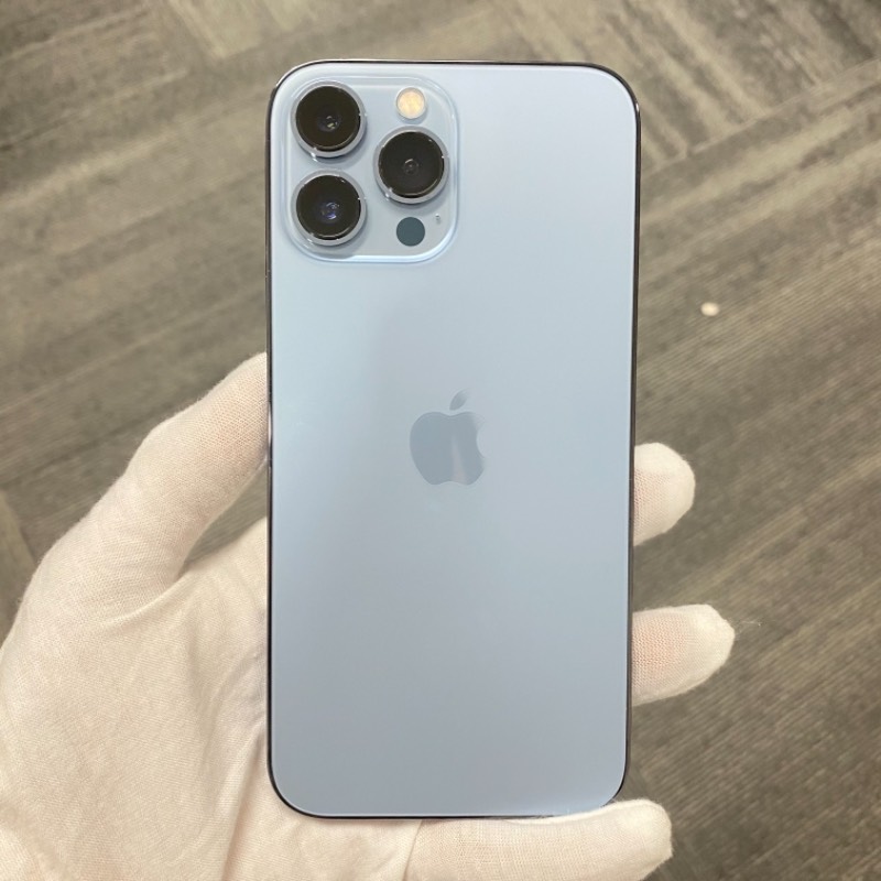 99新 蘋果/iPhone 13 Pro Max 256GB 遠峰藍色 卡貼（ATT） 編號W2111 