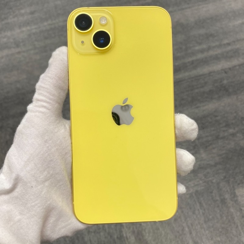 99新 蘋果/iPhone 14 Plus 256GB 黃色 卡貼(ATT版) 編號6107 