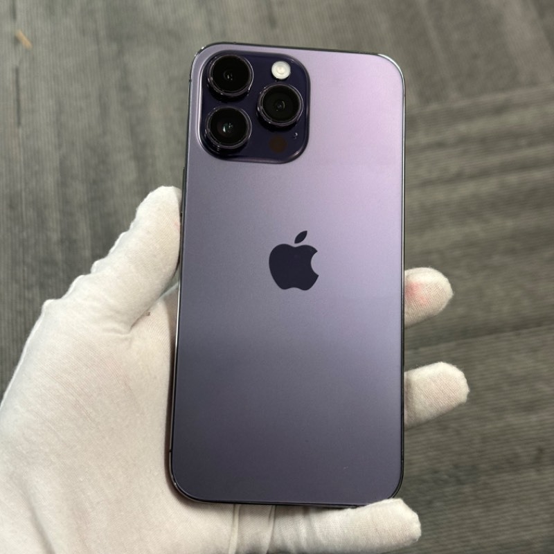 95新 苹果/iPhone 14 Pro Max 128GB 暗紫色 有锁Ver 编号93708 