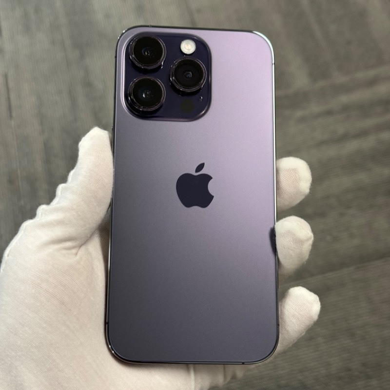 98新 苹果/iPhone 14 Pro 128GB 暗紫色 有锁TM 编号91605 
