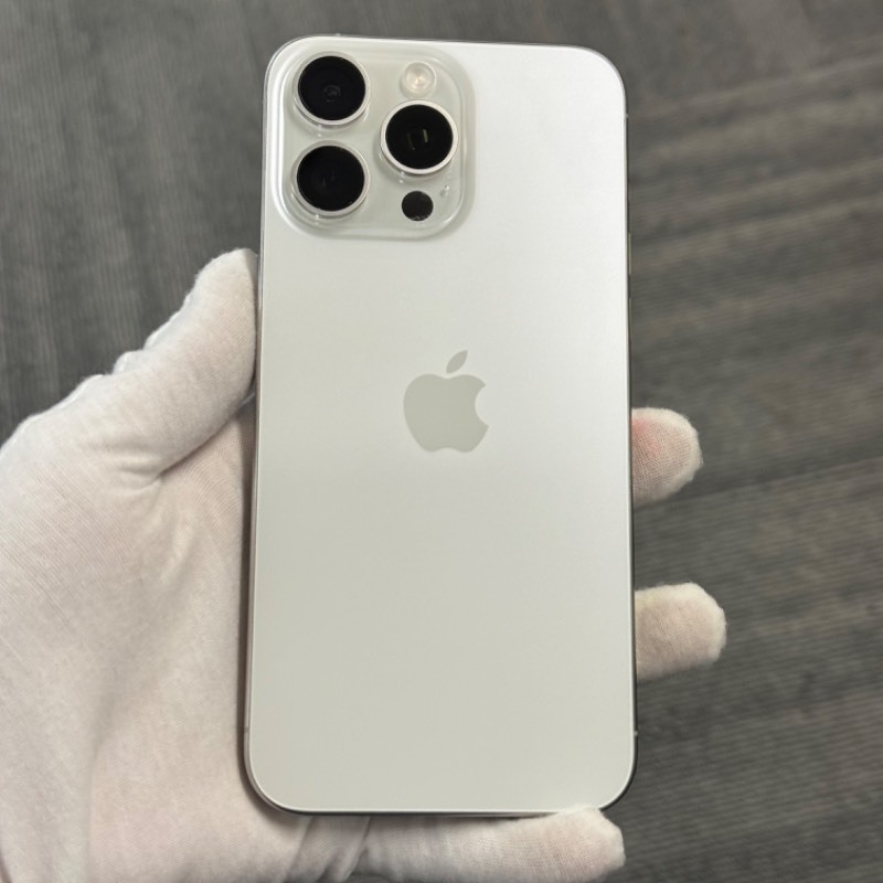 新机 苹果/iPhone 15 Pro Max 1TB 白色钛金属 有锁TM 编号98569 