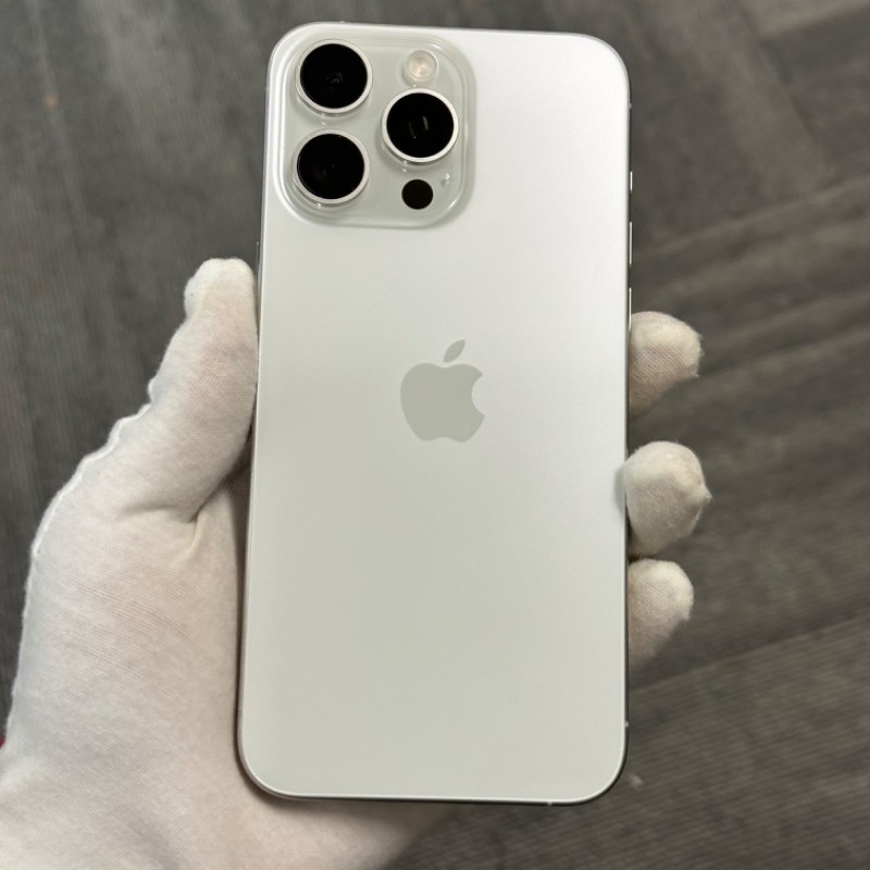 新机 苹果/iPhone 15 Pro Max 1TB 白色钛金属 有锁Dish 编号45978 