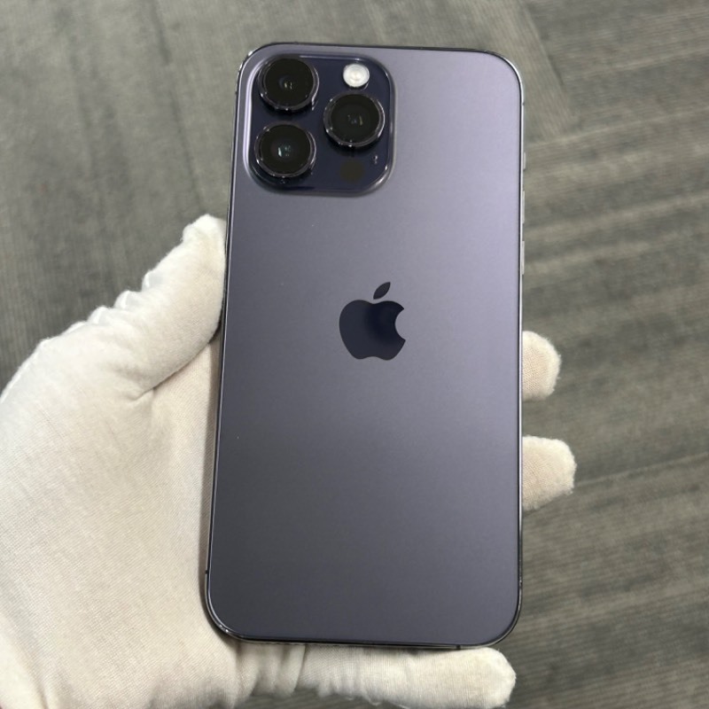 9新 苹果/iPhone 14 Pro Max 1TB 暗紫色 有锁SPE 编号33994 
