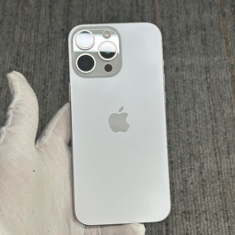 98新 苹果/iPhone 16 Pro Max 256GB 白色钛金属 无锁版 编号44652 