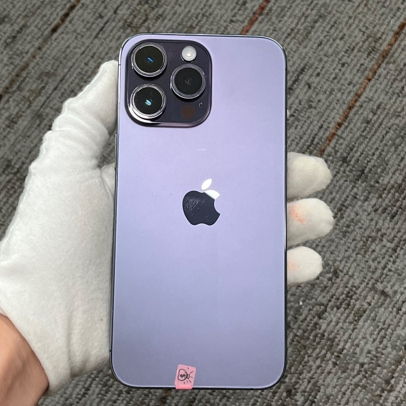 95新 苹果/iPhone 14 Pro Max 256GB 暗紫色 sim卡限制SPE 编号58622 