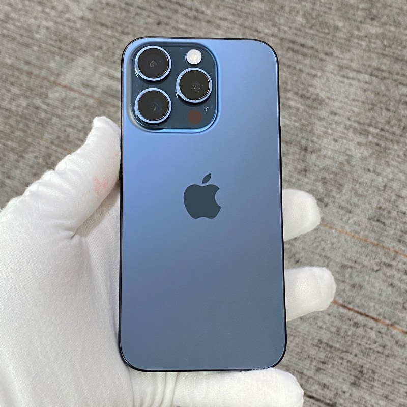 95新 苹果/iPhone 15 Pro 128GB 蓝色钛金属 sim卡限制T-Mobile 编号35454 