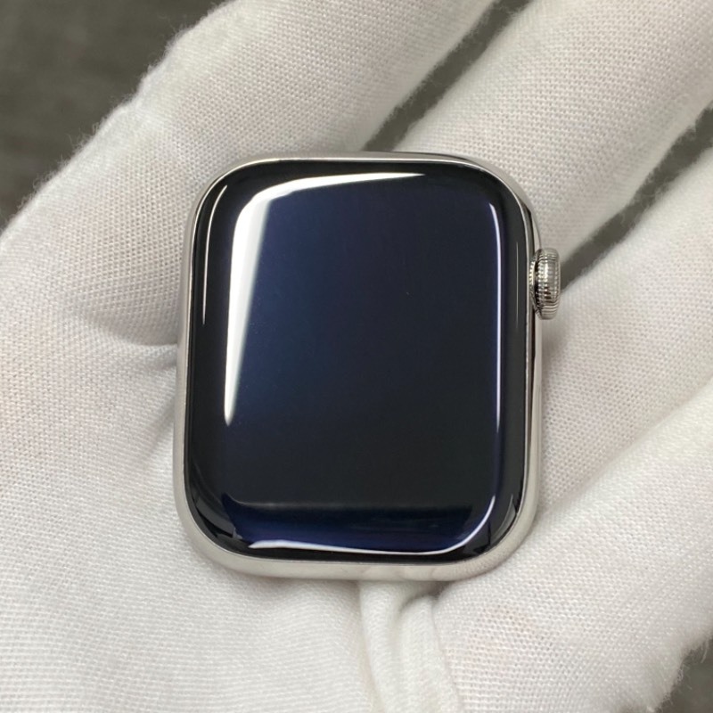 准新机 Apple Watch S8 45mm 32GB 银色 米兰尼斯表带 GPS+蜂窝 编号63820 
