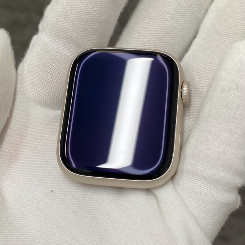 准新机 Apple Watch S8 45mm 32GB 星光色 GPS 编号0Q0L4 