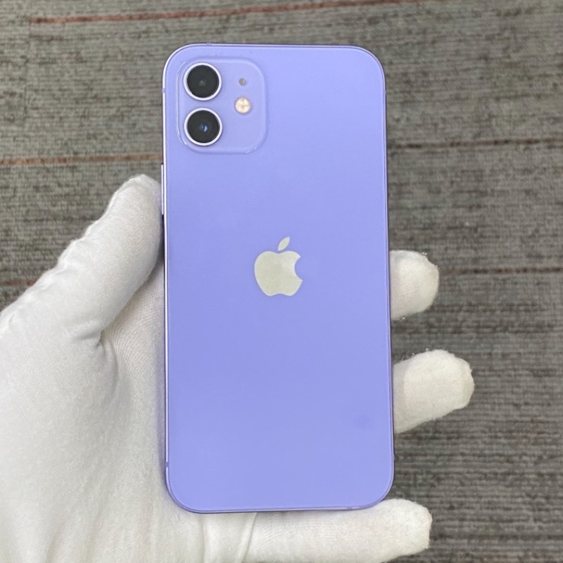 93新 苹果/iPhone 12 128GB 紫色 无锁版 编号56901 