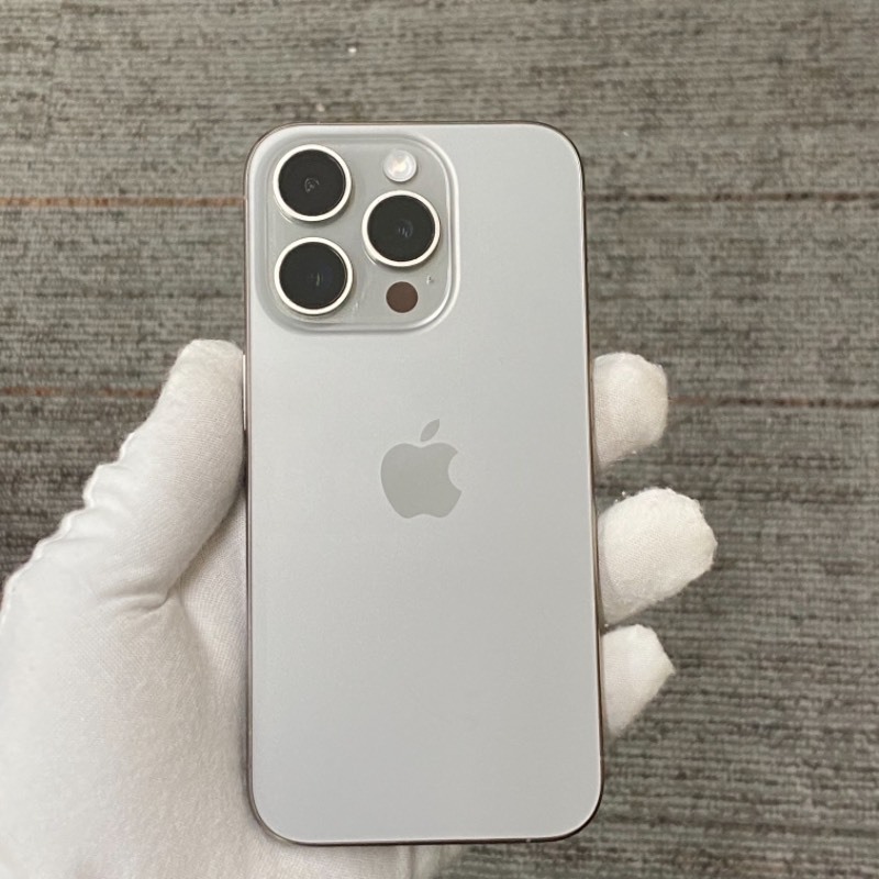 98新 苹果/iPhone 15 Pro 128GB 原色钛金属 sim卡限制T-Mobile 编号27154 