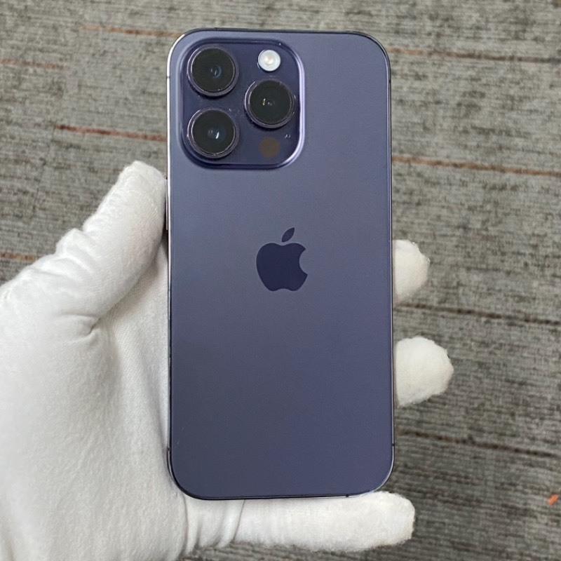 95新 苹果/iPhone 14 Pro 128GB 暗紫色 sim卡限制XF 编号79477 