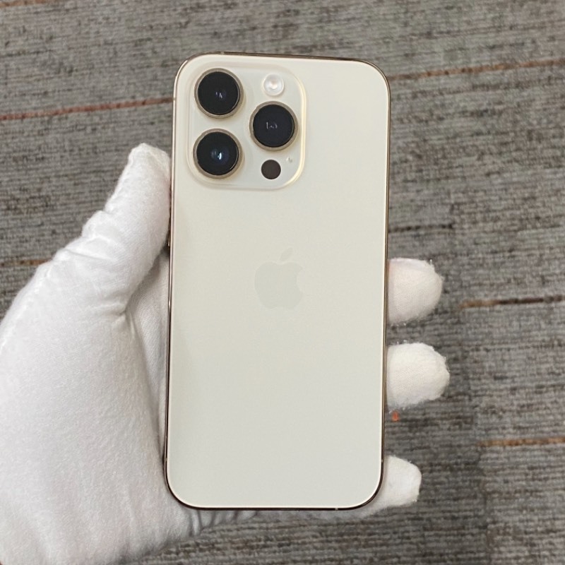95新 苹果/iPhone 14 Pro 256GB 金色 sim卡限制ATT 编号47526 