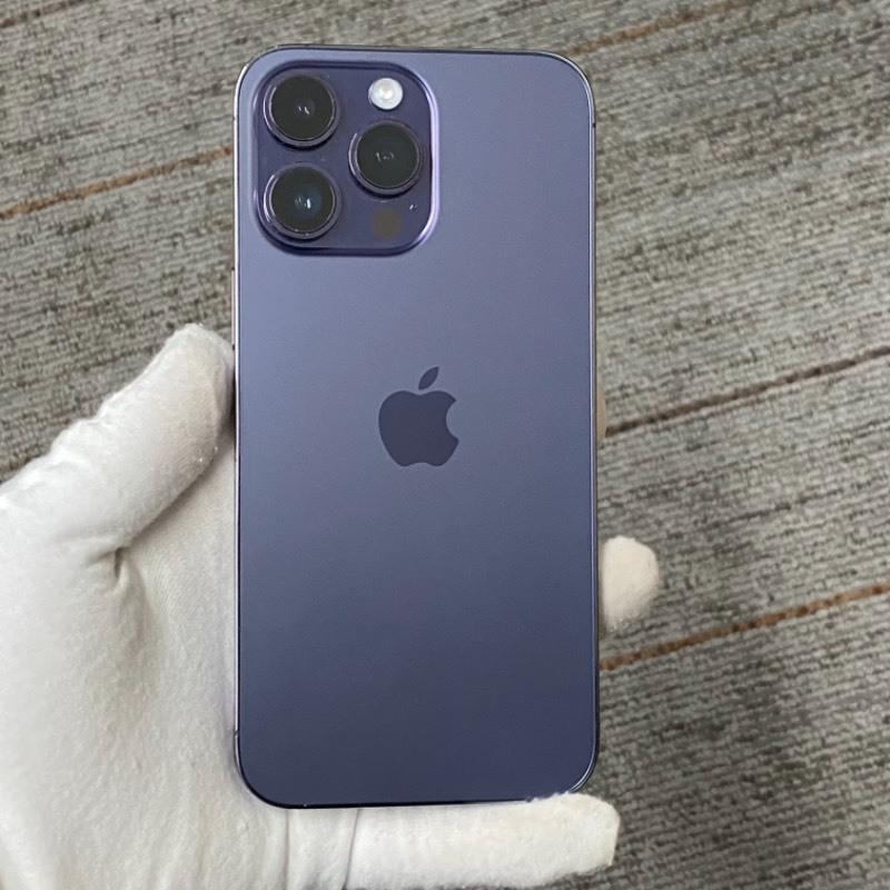 95新 苹果/iPhone 14 Pro Max 128GB 暗紫色 中国无锁 编号28953 