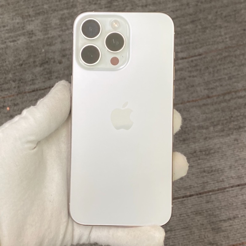 95新 苹果/iPhone 15 Pro Max 256GB 白色钛金属 无锁版 编号87214 