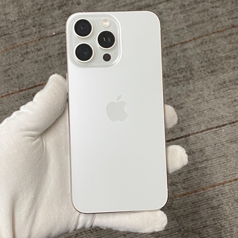 95新 苹果/iPhone 15 Pro Max 256GB 白色钛金属 sim卡限制SPE 编号92808 
