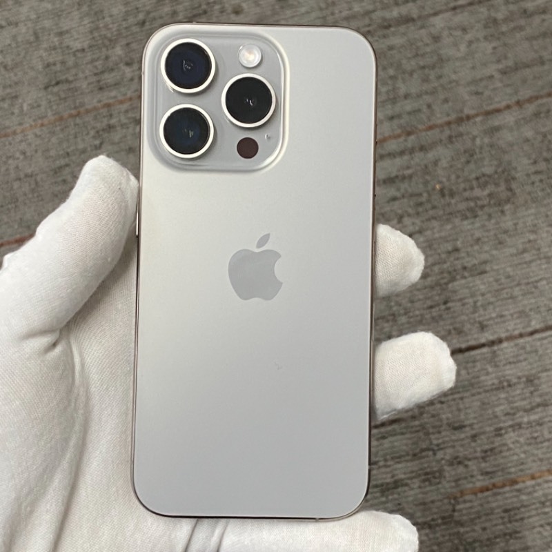 95新 苹果/iPhone 15 Pro 128GB 原色钛金属 sim卡限制XF 编号09693 