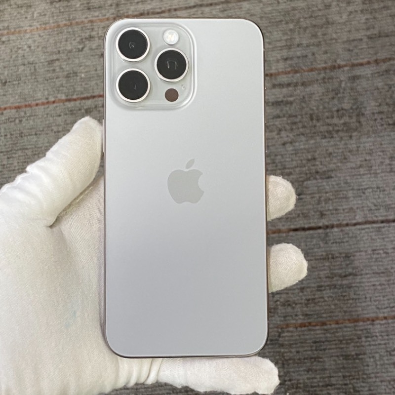 98新 苹果/iPhone 15 Pro Max 256GB 原色钛金属 国行 编号85428 