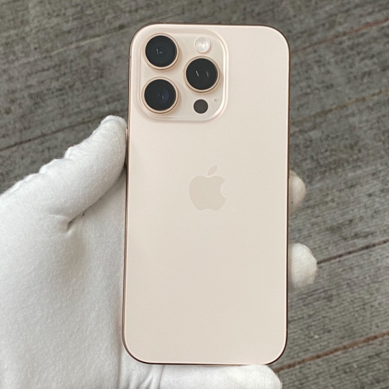 98新 苹果/iPhone 16 Pro 128GB 沙漠色钛金属 sim卡限制T-Mobile 编号59528 
