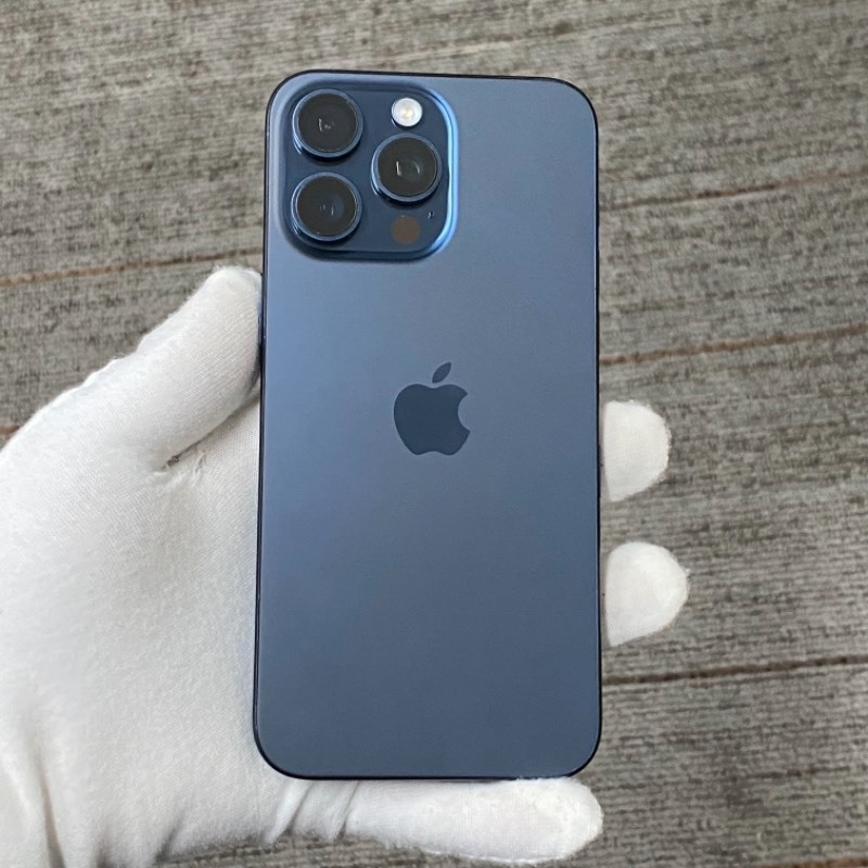 95新 苹果/iPhone 15 Pro Max 256GB 蓝色钛金属 sim卡限制ATT 编号71304 