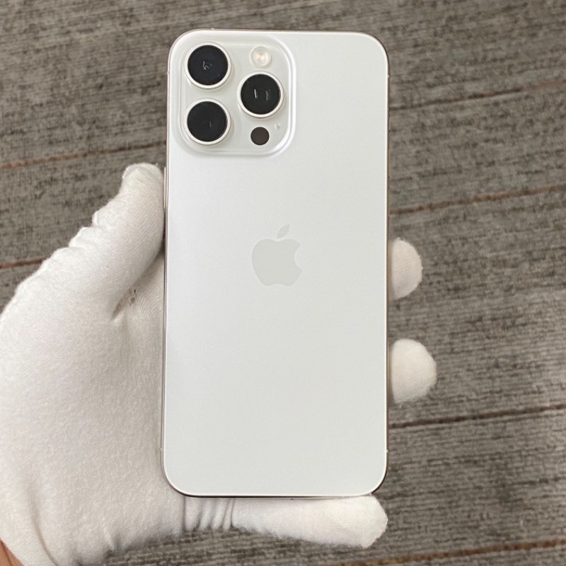 95新 苹果/iPhone 15 Pro Max 512GB 白色钛金属 sim卡限制ATT 编号60054 