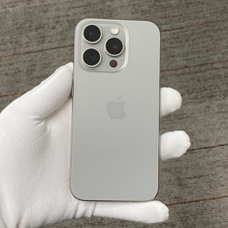 9新 苹果/iPhone 15 Pro 256GB 原色钛金属 国行 编号89574 