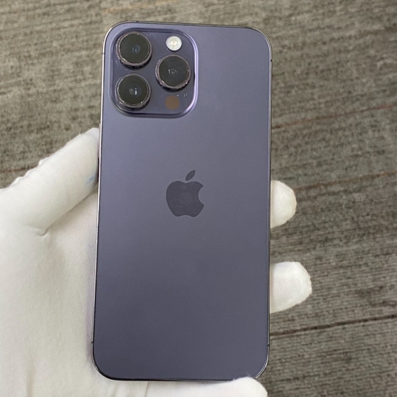 9新 苹果/iPhone 14 Pro Max 128GB 暗紫色 sim卡限制ATT 编号43688 