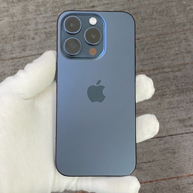 9新 苹果/iPhone 15 Pro 256GB 蓝色钛金属 sim卡限制XF 编号11556 