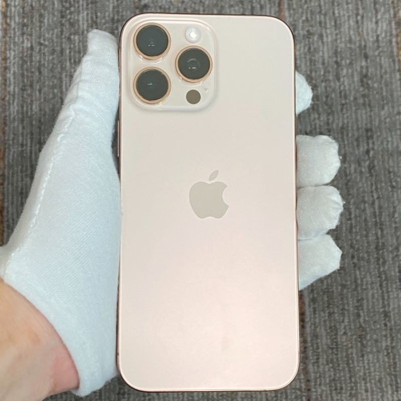 95新 苹果/iPhone 16 Pro Max 256GB 沙漠色钛金属 sim卡限制T-Mobile 编号56519 