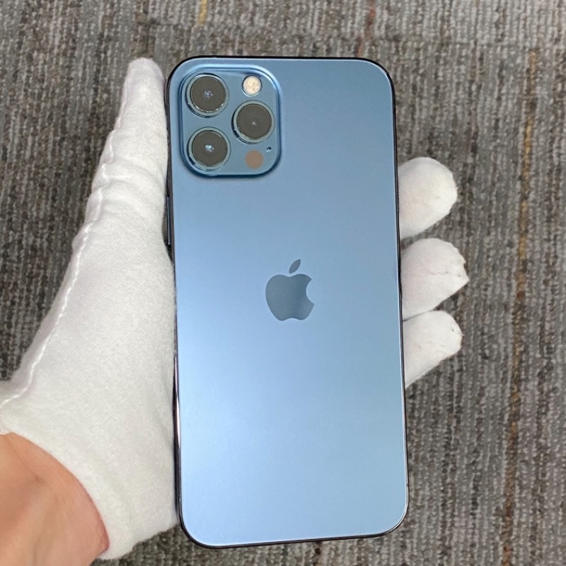 9新 苹果/iPhone 12 Pro Max 256GB 海蓝色 sim卡限制ATT 编号70008 