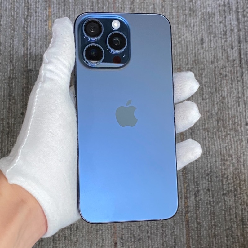 93新 苹果/iPhone 15 Pro Max 256GB 蓝色钛金属 sim卡限制T-Mobile 编号24270 