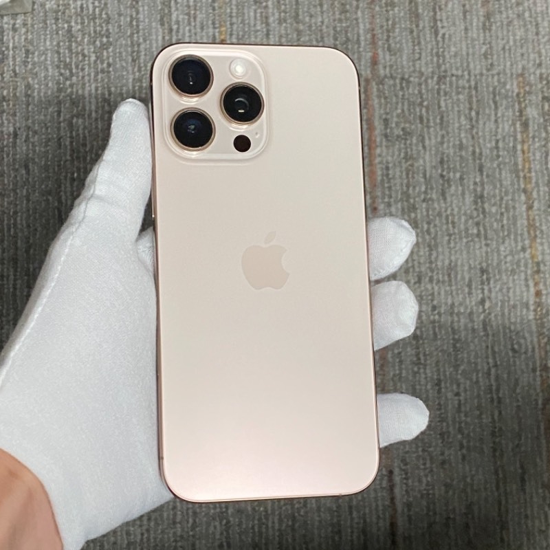 95新 苹果/iPhone 16 Pro Max 256GB 沙漠色钛金属 sim卡限制T-Mobile 编号42405 