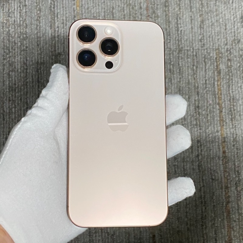 93新 苹果/iPhone 16 Pro Max 256GB 沙漠色钛金属 sim卡限制XF 编号53875 