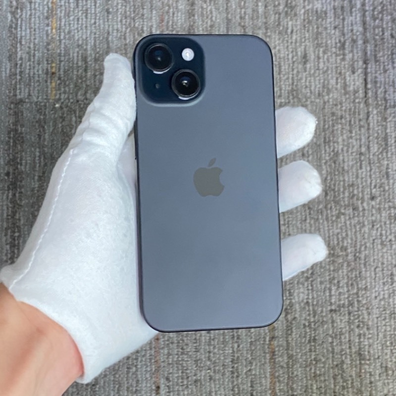 9新 苹果/iPhone 15 128GB 黑色 国行 编号98015 