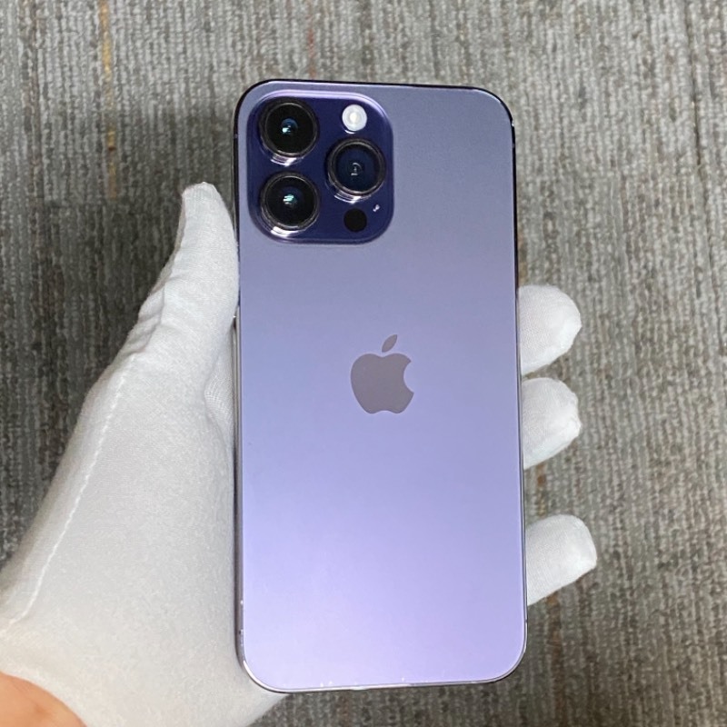 93新 苹果/iPhone 14 Pro Max 128GB 暗紫色 sim卡限制ATT 编号56454 