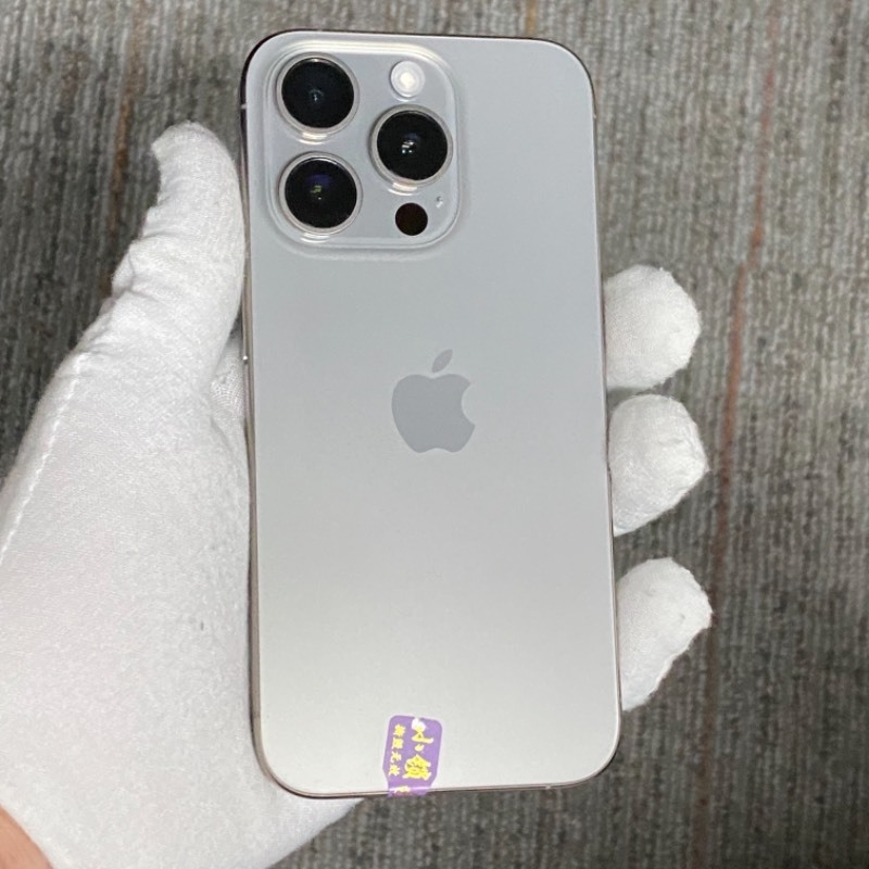 93新 苹果/iPhone 15 Pro 128GB 原色钛金属 sim卡限制SPE 编号20929 