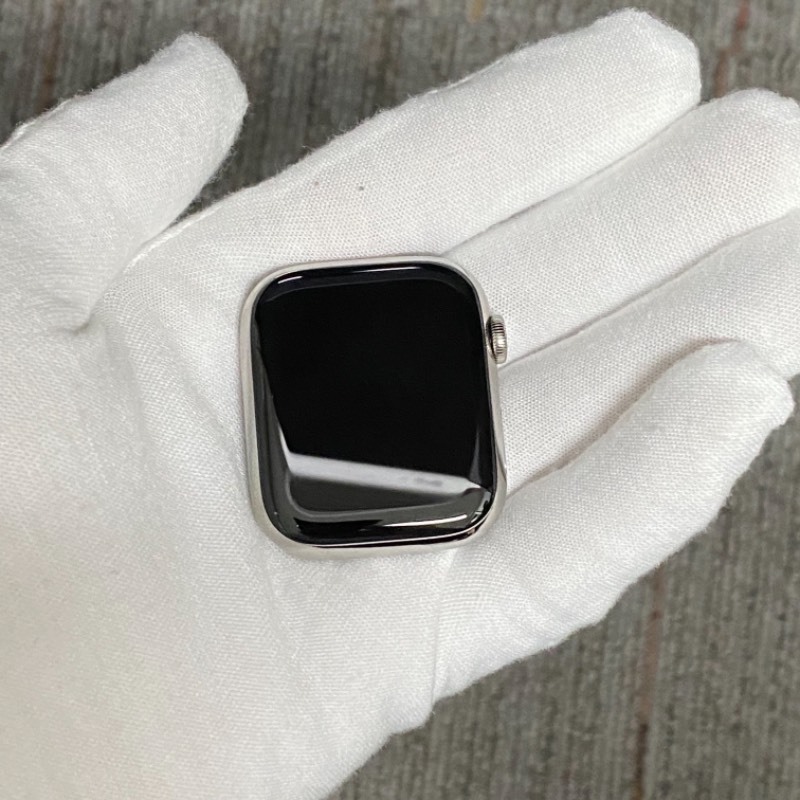 95新 Apple Watch 64G S9 45mm 不锈钢 爱马仕款 GPS+蜂窝 编号63256 