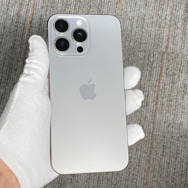 95新 苹果/iPhone 15 Pro Max 256GB 原色钛金属 sim卡限制XF 编号18478 