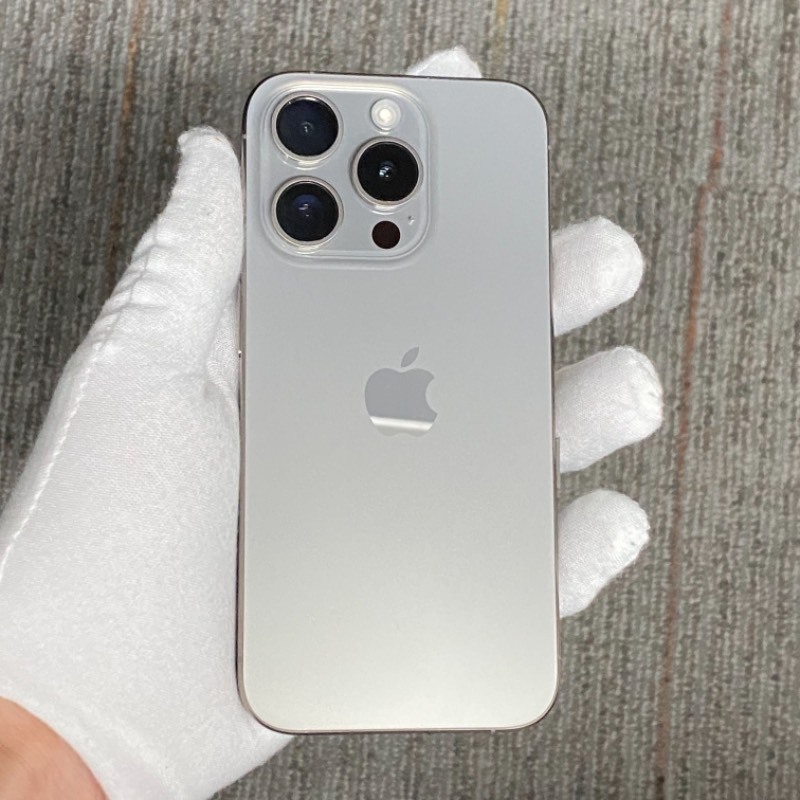 95新     苹果/iPhone 15 Pro 128GB 原色钛金属 sim卡限制XF 编号09693 