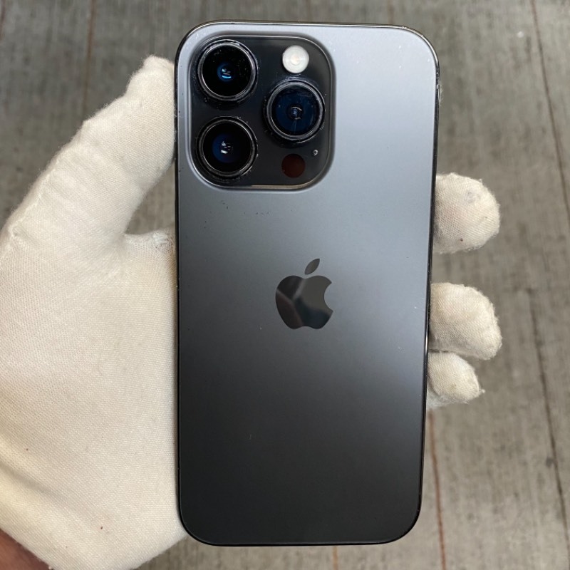 9新 苹果/iPhone 14 Pro 128GB 深空黑色 sim卡限制ATT 编号13487 