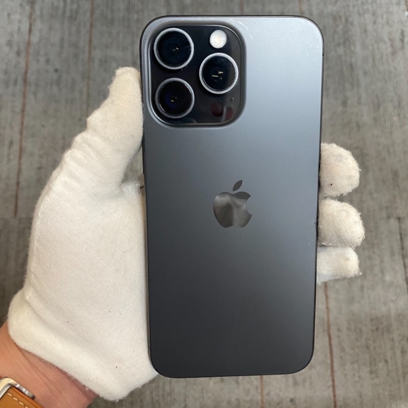 93新 苹果/iPhone 15 Pro Max 256GB 黑色钛金属 sim卡限制ATT 编号46677 