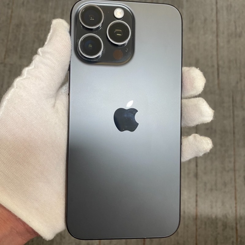 95新 苹果/iPhone 15 Pro Max 256GB 黑色钛金属 sim卡限制ATT 编号76443