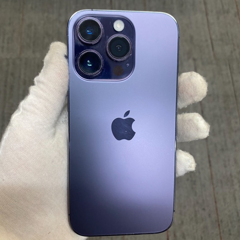 9新 苹果/iPhone 14 Pro 256GB 暗紫色 sim卡限制ATT 编号86495