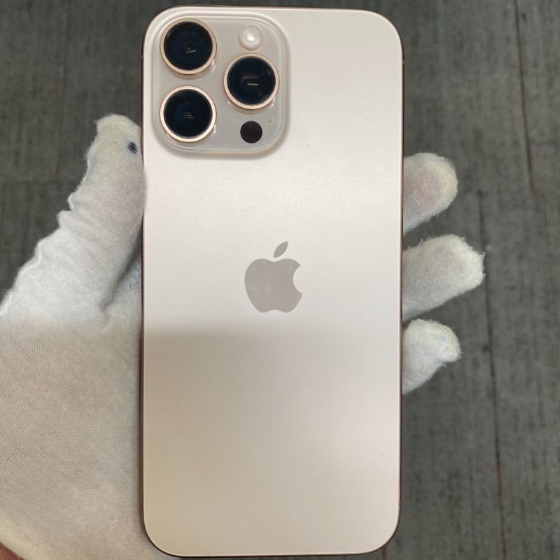 95新 苹果/iPhone 16 Pro Max 256GB 沙漠色钛金属 sim卡限制T-Mobile 编号66076